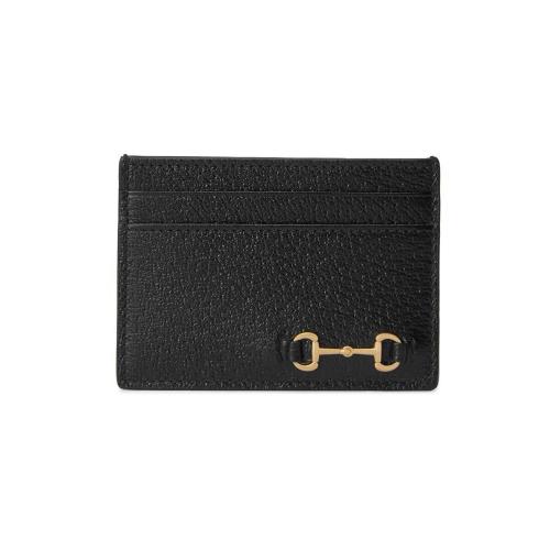  GUCCI古馳 22年秋冬 男士 飾馬銜扣卡片夾 700469 DJ20G 1000