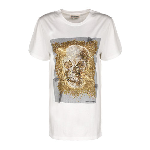 Alexander McQueen/亞歷山大麥昆女士短袖T恤634186QZABR