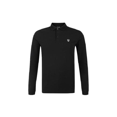  Emporio Armani/安普里奧阿瑪尼 男士黑色棉質(zhì)長袖Polo衫 8NPF95PJ03Z01200 PLFSX