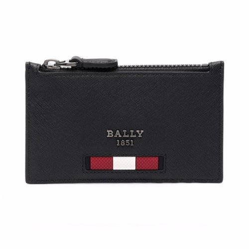  BALLY/巴利 男士黑色皮革錢包卡包零錢包 6238943 PLSX