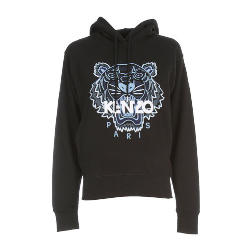 KENZO/高田賢三  女衛(wèi)衣 時(shí)尚百搭 女性虎頭圖案 黑色棉質(zhì) 女衛(wèi)衣 FB52SW8714XA .99