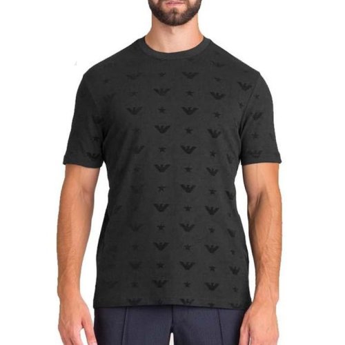  Emporio Armani/安普里奧阿瑪尼 男士黑色棉質短袖T恤 6G1TF3-1JPTZ-0999 PLFSX