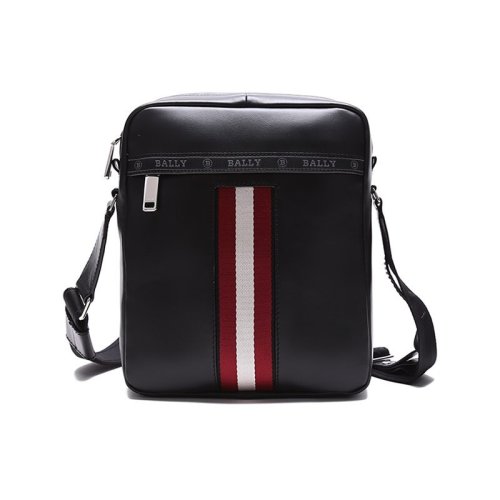  BALLY/巴利 男士條紋牛皮革郵差包 6240274 PLSX