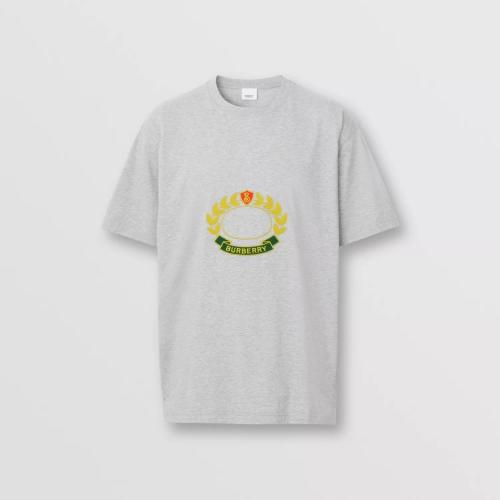  BURBERRY 22年秋冬 男士 橡樹(shù)葉徽章棉質(zhì)寬松 T 恤衫 80612911