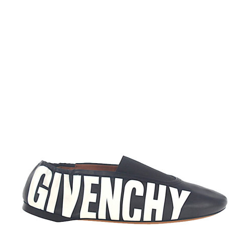 Givenchy/紀(jì)梵希  女鞋  女士字母印花經(jīng)典時(shí)尚黑色低幫舞鞋芭蕾舞鞋  BE5007E01J-008