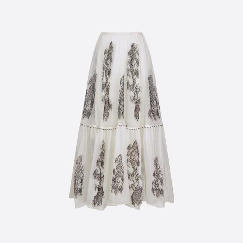  DIOR迪奧 22年秋冬 女士 半身裙 喇叭形半裙 314J02AM602_X9330