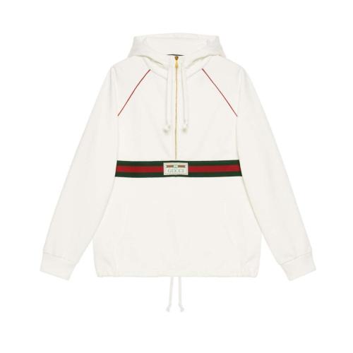  GUCCI古馳 22年秋冬 男士 飾織帶和Gucci標(biāo)簽衛(wèi)衣 645320 XJDAK 9146