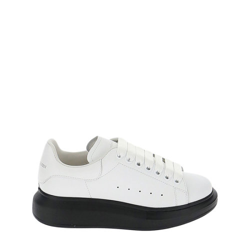 Alexander McQueen/亞歷山大麥昆  女士白色皮質(zhì)休閑運(yùn)動鞋  553770WHTQ49061 HC0640