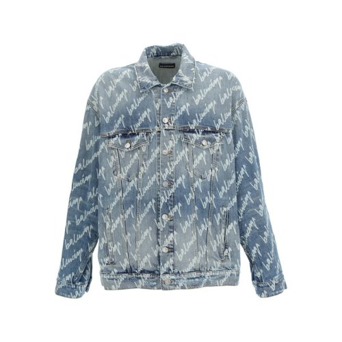  Balenciaga/巴黎世家 男士淺藍色棉質(zhì)夾克 681690 TJW90 4200 PLFSX