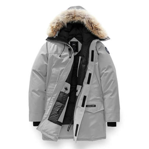 CANADA GOOSE/加拿大鵝    LANGFORD COUPE FUSION黑標系列 男士銀樺色連帽毛邊防風(fēng)派克大衣2062MBA-BA