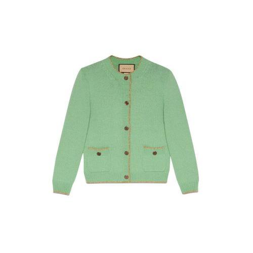  GUCCI古馳 22年秋冬 女士 棉金銀絲線開衫 691575 XKCAZ 3723