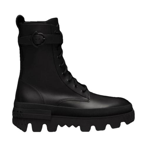 MONCLER蒙可蒙克萊 22年秋冬 女士 短靴 Carinne Lace-Up Boots H209B4F0011002SYM999