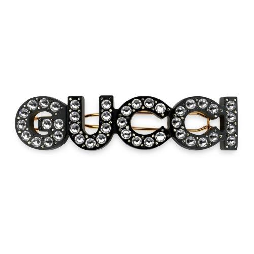  GUCCI古馳 22年秋冬 女士 水晶“Gucci”發(fā)夾 657510 I6325 8519