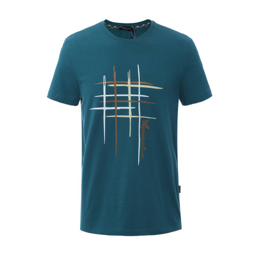 Aquascutum/雅格獅丹 棉質(zhì)圓領(lǐng)男士短袖T恤 男裝 短袖