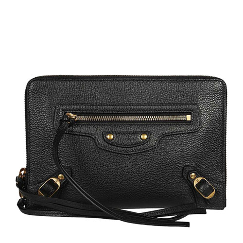 Balenciaga/巴黎世家 女士黑色小牛皮單肩包手拿包 644482-15Y0I-1000