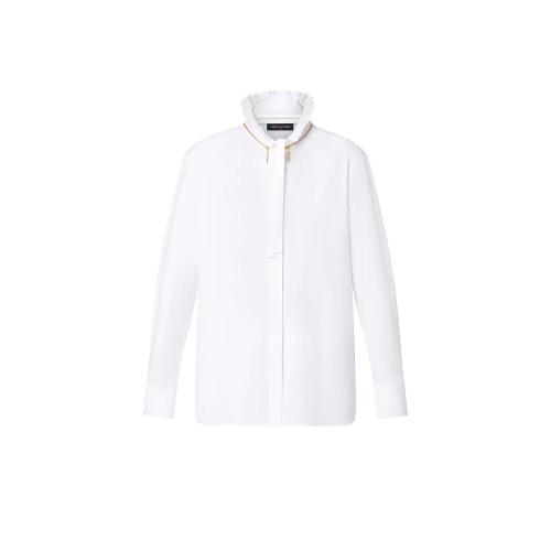  LV路易威登 22年秋冬 女士 長(zhǎng)袖襯衫 褶裥衣領(lǐng)襯衫 1AA8RR 1AA8RQ 1AA8RP 1AA8RU 1AA8RT 1AA8R