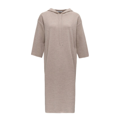 MAX MARA/MAX MARA 女士 服裝 時尚連帽長款灰色連衣裙 女士連衣裙