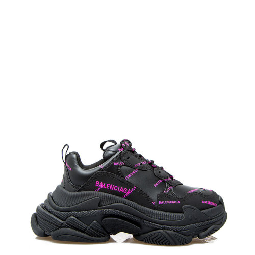 Balenciaga/巴黎世家 女鞋 字母LOGO 老爹鞋 女士黑色時尚低幫系帶休閑運動鞋  524039W2FA11050