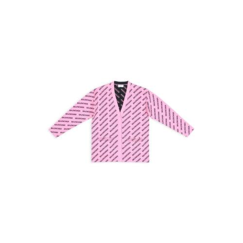  BALENCIAGA巴黎世家 22年秋冬 女士 長袖T恤 mini allover logo cardigan 704456T32335231