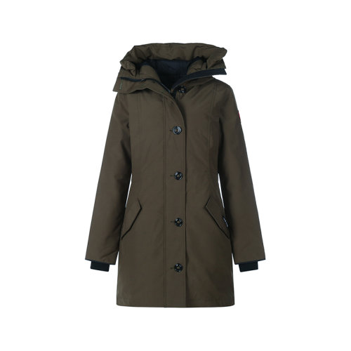 CANADA GOOSE/加拿大鵝 女士羽絨服 女士聚酯纖維中長(zhǎng)款ROSSCLAIR派克大衣鴨絨連帽羽絨服 2580LT