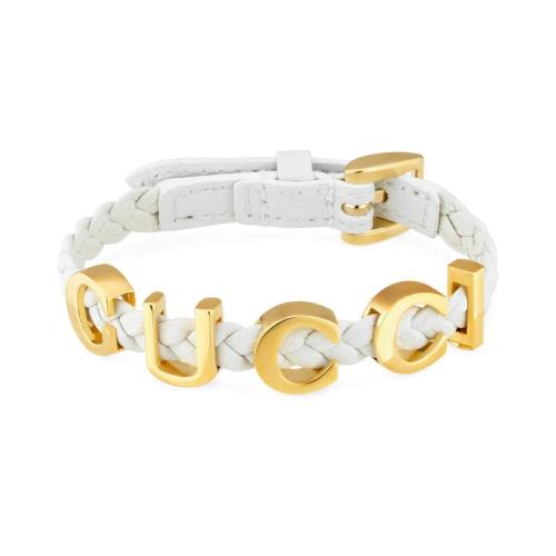 GUCCI古馳 22年秋冬 女士 皮革“Gucci”手鐲 684631 IAAA1 8078
