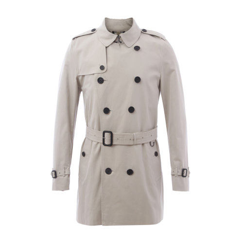 BURBERRY/博柏利 男士風(fēng)衣  卡其色純棉經(jīng)典男士風(fēng)衣  陳列痕跡 瑕疵特賣（陳列痕跡，不影響使用）