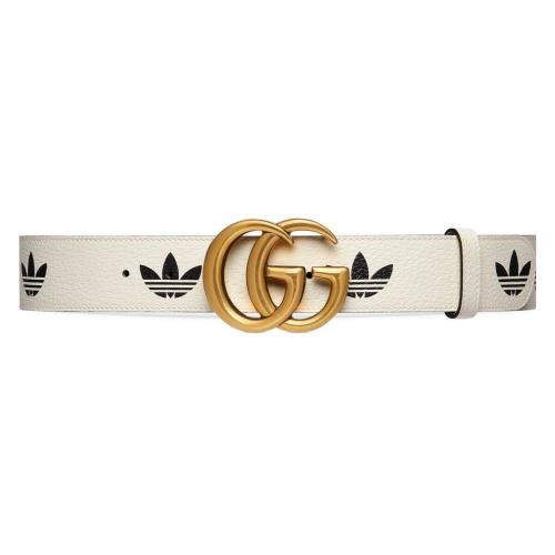  GUCCI古馳 22年秋冬 男士 adidas x Gucci GG Marmont系列腰帶 406831 U4DAT 8845