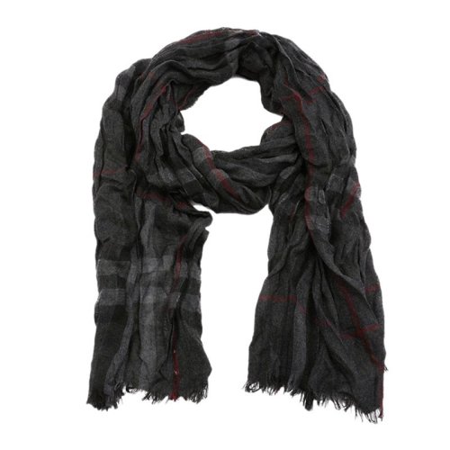 BURBERRY/博柏利 男女通用 中性流行經(jīng)典黑色格紋圍巾圍脖 3924753