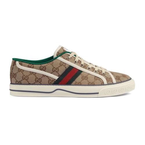  GUCCI古馳 22年秋冬 男士 Gucci Tennis 1977系列男士GG運(yùn)動(dòng)鞋 606111 HVK20 9766