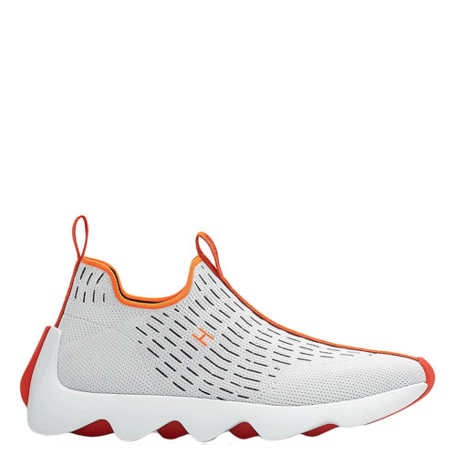 HERMES/愛馬仕 22年早春新款 Eclair系列 男士白色網(wǎng)眼套穿運(yùn)動鞋H221892ZH90390