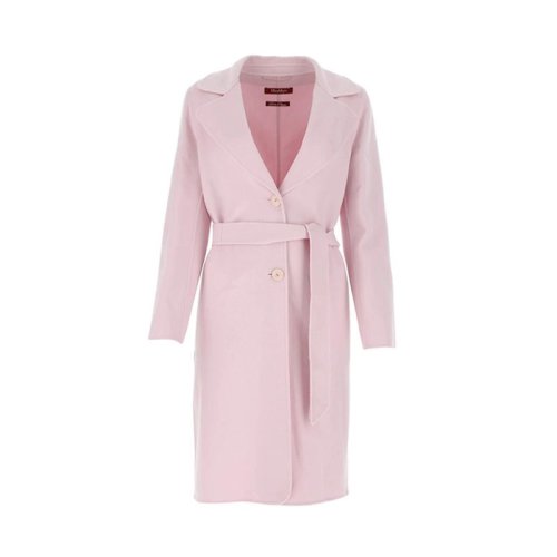  MaxMara/麥絲瑪拉 女士粉色羊毛大衣 60110597 016 PLFSX