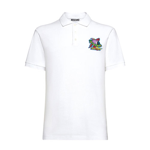 MOSCHINO/莫斯奇諾 男款經(jīng)典百搭短POLOT恤衫A12062043