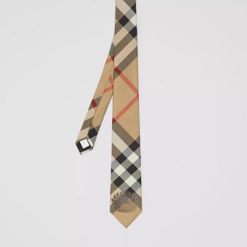  BURBERRY 22年秋冬 男士 經(jīng)典剪裁馬術(shù)騎士設(shè)計格紋領(lǐng)帶 80641641