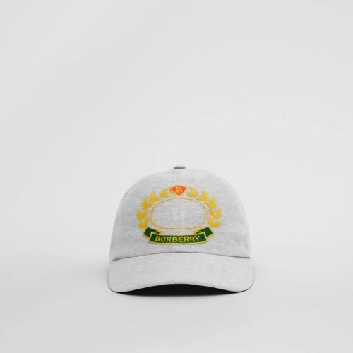  BURBERRY 22年秋冬 男士 橡樹葉徽章棉質平織棒球帽 80609791
