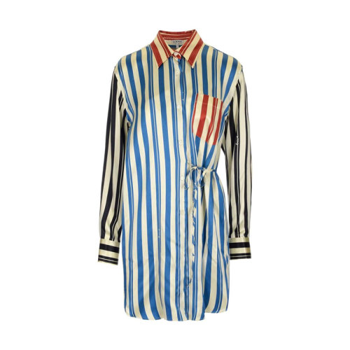 LOEWE/羅意威  女士混色織物經(jīng)典時尚百搭條紋秋冬長袖襯衫 S2109123GH-9990