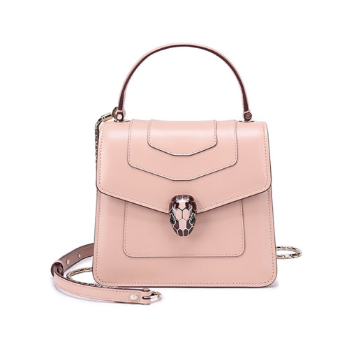 BVLGARI/寶格麗 女士SERPENTI FOREVER系列牛皮小號蛇頭扣手提單肩斜挎包 290942