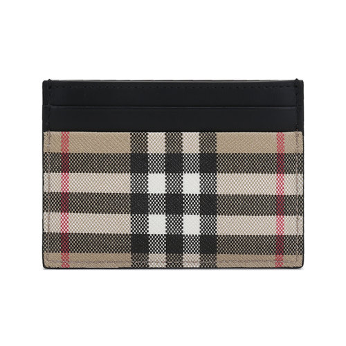 BURBERRY/博柏利【22春夏新款】男女通用款聚氨酯/織物/牛皮卡包卡夾Vintage格紋 80495921