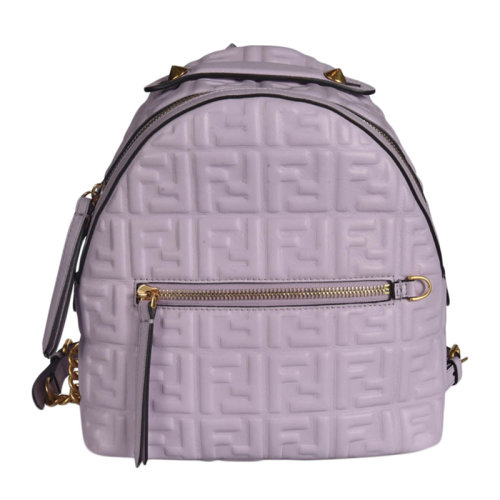 FENDI/芬迪 女士迷你皮革浮雕雙肩包背包女包多色可選