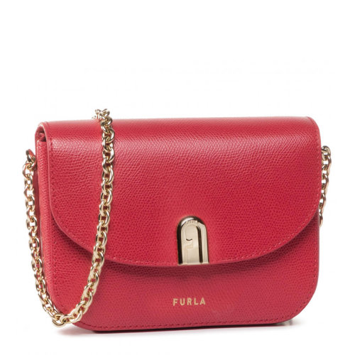 FURLA/芙拉 1927系列女士純色磁扣翻蓋開合單肩包斜挎包鏈條包女包 BAONACO-ARE000 多色可選