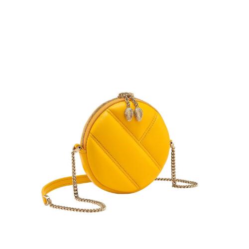  BVLGARI寶格麗 22年秋冬 女士 手提包 SERPENTI CABOCHON POCHETTE EN CUIR 292257292257