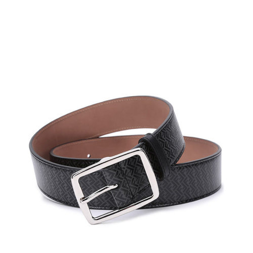 FENDI/芬迪 男士牛皮針扣式皮帶腰帶FF圖案 7C0434 AGLP