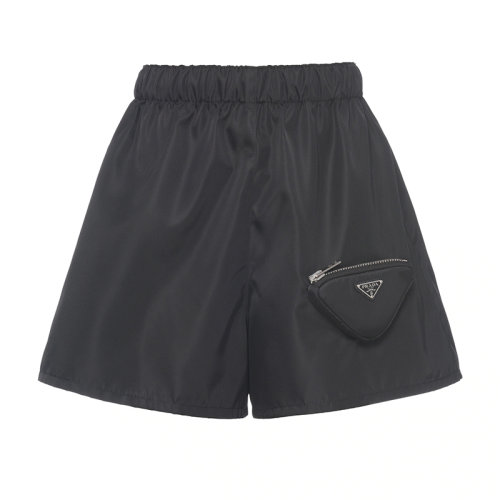 PRADA/普拉達(dá) 秋冬 女士黑色現(xiàn)代風(fēng)再生尼龍短褲22B757_1WQ8_F0002_S_212