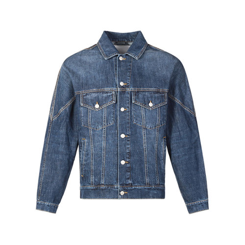 KENZO/高田賢三 男士棉質(zhì)牛仔服夾克上衣外套 5DB540 2FA