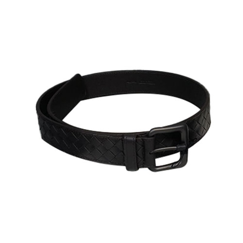 Bv 葆碟家  經(jīng)典編織皮帶 深棕色 男女同款