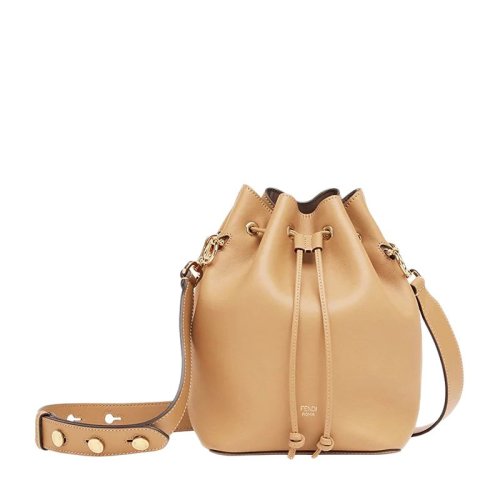 Fendi/芬迪 MON TRESOR系列 女士牛皮水桶包斜挎包