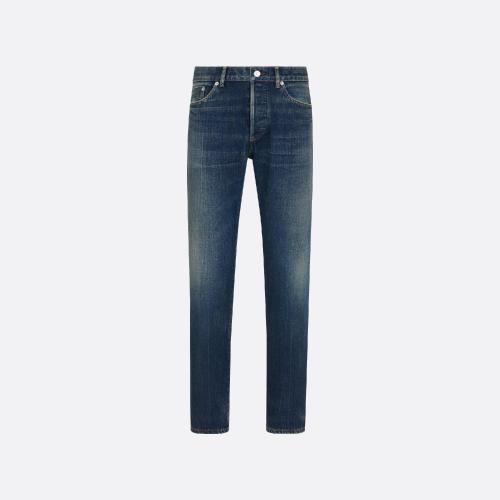  DIOR迪奧 22年春夏 男士 牛仔褲 Jean slim long 193D001BY513_C520