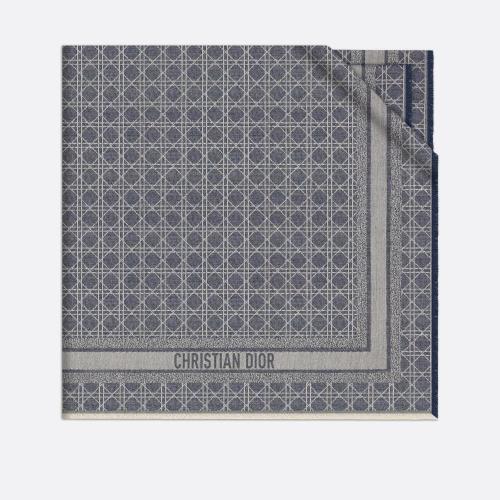  DIOR迪奧 22年秋冬 女士 圍巾 Dior Cannage 披肩 15CAN140I163_C525 預(yù)定商品1-3周發(fā)貨