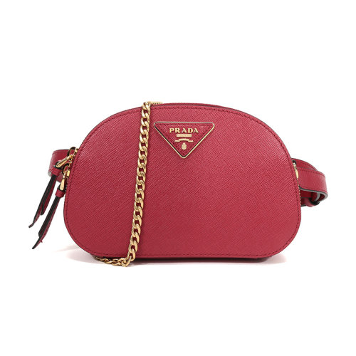 PRADA/普拉達(dá) 女士腰包牛皮胸包斜挎包1BL023NZV