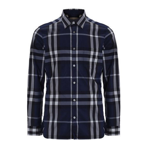 BURBERRY/博柏利男裝 服飾 經(jīng)典格紋 棉質(zhì)襯衣 男士長袖襯衫
