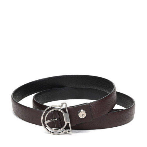Salvatore Ferragamo/菲拉格慕 男士皮革仿古針扣式雙面皮帶腰帶 67A196